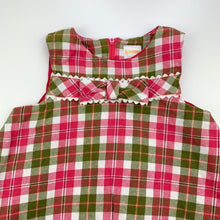 Load image into Gallery viewer, Girls Gymboree, lined checked cotton party dress, GUC, size 1, L: 43cm