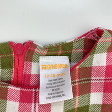 Load image into Gallery viewer, Girls Gymboree, lined checked cotton party dress, GUC, size 1, L: 43cm
