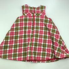 Load image into Gallery viewer, Girls Gymboree, lined checked cotton party dress, GUC, size 1, L: 43cm
