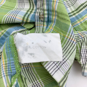Boys Esprit, checked lightweight cotton short sleeve shirt, GUC, size 6 months,  