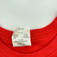 Load image into Gallery viewer, unisex Target, Bright Bots red cotton singlet / tank top, GUC, size 1,  