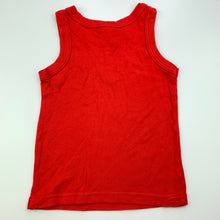 Load image into Gallery viewer, unisex Target, Bright Bots red cotton singlet / tank top, GUC, size 1,  