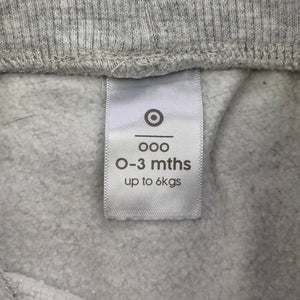 Boys Target, fleece lined casual pants / bottoms, elasticated, GUC, size 000,  