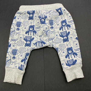 Boys Target, fleece lined casual pants / bottoms, elasticated, GUC, size 000,  