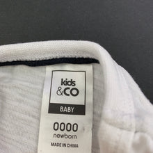 Load image into Gallery viewer, Boys Kids &amp; Co, white cotton t-shirt / top, GUC, size 0000,  