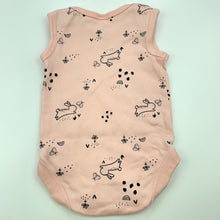 Load image into Gallery viewer, Girls Kids &amp; Co, pink organic cotton singletsuit / romper, GUC, size 000,  