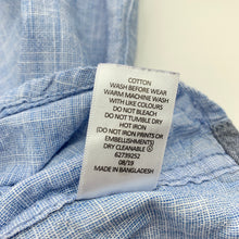 Load image into Gallery viewer, Boys Target, blue cotton short sleeve shirt, light mark on front, FUC, size 10,  