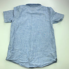 Load image into Gallery viewer, Boys Target, blue cotton short sleeve shirt, light mark on front, FUC, size 10,  