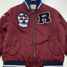 Load image into Gallery viewer, Boys Rookie, maroon zip up bomber jacket / coat, FUC, size 3,  