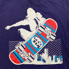 Load image into Gallery viewer, Boys Neon, navy cotton pyjama top, skate, GUC, size 10,  