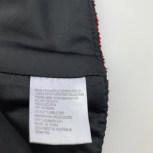 Load image into Gallery viewer, Girls Bardot Junior, lined red &amp; black peplum top, GUC, size 12,  