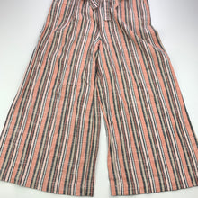 Load image into Gallery viewer, Girls KID, striped viscose / linen wide leg jumpsuit, Inside leg: 49cm, EUC, size 10,  