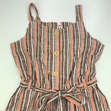 Load image into Gallery viewer, Girls KID, striped viscose / linen wide leg jumpsuit, Inside leg: 49cm, EUC, size 10,  