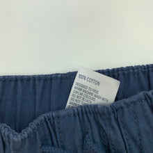 Load image into Gallery viewer, Boys Anko, navy lightweight cotton pants, elasticated, Inside leg: 26.5cm, EUC, size 1,  