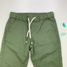Load image into Gallery viewer, Boys Brilliant Basics, khaki cotton pants, elasticated, Inside leg: 32.5cm, NEW, size 1,  