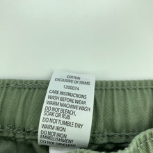 Load image into Gallery viewer, Boys Brilliant Basics, khaki cotton pants, elasticated, Inside leg: 32.5cm, NEW, size 1,  