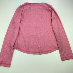 Girls Rivers, pink stripe long sleeve t-shirt / top, GUC, size 10,  
