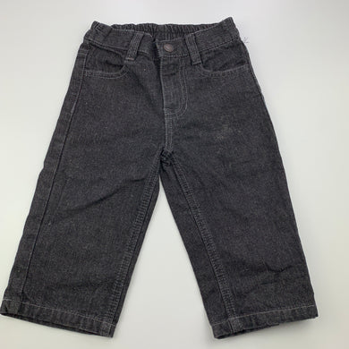 Boys Nautica, dark denim pants, elasticated, Inside leg: 22.5cm, GUC, size 12 months,  