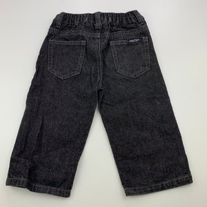 Boys Nautica, dark denim pants, elasticated, Inside leg: 22.5cm, GUC, size 12 months,  
