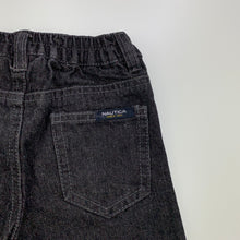 Load image into Gallery viewer, Boys Nautica, dark denim pants, elasticated, Inside leg: 22.5cm, GUC, size 12 months,  