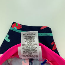 Load image into Gallery viewer, Girls Cancer Council, navy &amp; pink swim shorts, EUC, size 00,  
