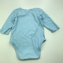 Load image into Gallery viewer, unisex Anko, blue cotton bodysuit / romper, giraffes, FUC, size 00,  