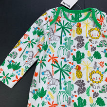 Load image into Gallery viewer, unisex Mini Club, cotton coverall / romper, jungle animals, NEW, size 000,  