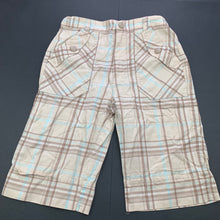 Load image into Gallery viewer, Girls Elle, checked lightweight shorts, adjustable, GUC, size 8,  