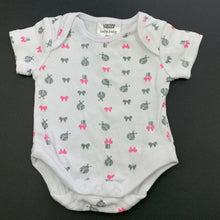 Load image into Gallery viewer, Girls Baby Baby, white cotton bodysuit / romper, ladybirds, GUC, size 0000,  