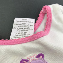 Load image into Gallery viewer, Girls Higgledee, cotton long sleeve top, hippo, FUC, size 000,  