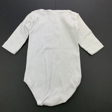 Load image into Gallery viewer, unisex Baby VIP smile, white cotton bodysuit / romper, GUC, size 00,  