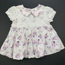 Load image into Gallery viewer, Girls Tiny Little Wonders, floral cotton top, GUC, size 0,  