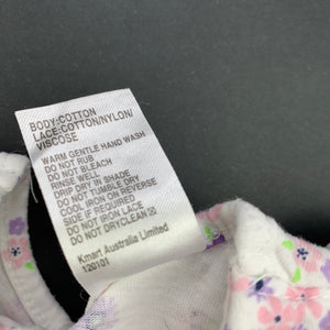 Girls Tiny Little Wonders, floral cotton top, GUC, size 0,  