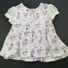 Load image into Gallery viewer, Girls Tiny Little Wonders, floral cotton top, GUC, size 0,  