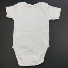 Load image into Gallery viewer, unisex Baby Berry, white cotton bodysuit / romper, FUC, size 00,  