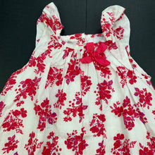 Load image into Gallery viewer, Girls Target, lined lightweight floral cotton dress, GUC, size 1, L: 45cm