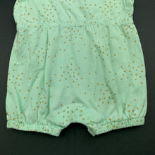 Load image into Gallery viewer, Girls Baby Berry, mint cotton romper, unicorn, EUC, size 000,  