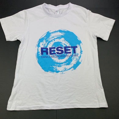 unisex Sportage Australia, white cotton t-shirt / top, dance, EUC, size 10,  