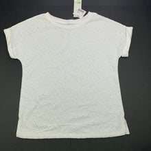 Load image into Gallery viewer, Girls Anko, white cotton t-shirt / top, NEW, size 7,  