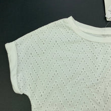 Load image into Gallery viewer, Girls Anko, white cotton t-shirt / top, NEW, size 7,  