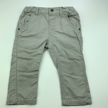 Load image into Gallery viewer, Boys Target, grey cotton pants, adjustable, Inside leg: 25cm, EUC, size 1,  