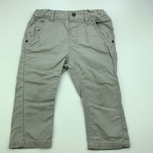 Boys Target, grey cotton pants, adjustable, Inside leg: 25cm, EUC, size 1,  