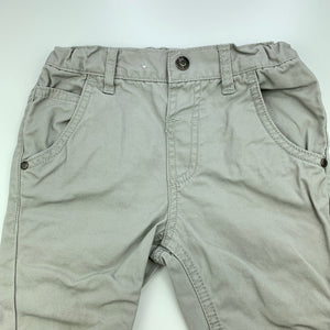 Boys Target, grey cotton pants, adjustable, Inside leg: 25cm, EUC, size 1,  