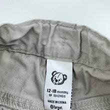 Load image into Gallery viewer, Boys Target, grey cotton pants, adjustable, Inside leg: 25cm, EUC, size 1,  
