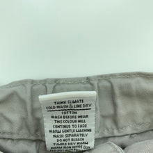 Load image into Gallery viewer, Boys Target, grey cotton pants, adjustable, Inside leg: 25cm, EUC, size 1,  
