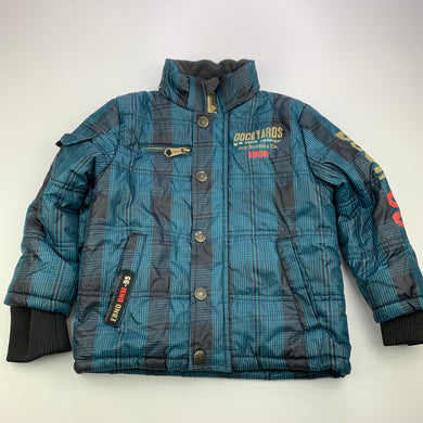 Boys E-Bound DNM, checked jacket / coat, no hood, GUC, size 3,  