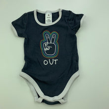 Load image into Gallery viewer, unisex Target, grey cotton bodysuit / romper, FUC, size 000,  