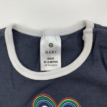 Load image into Gallery viewer, unisex Target, grey cotton bodysuit / romper, FUC, size 000,  
