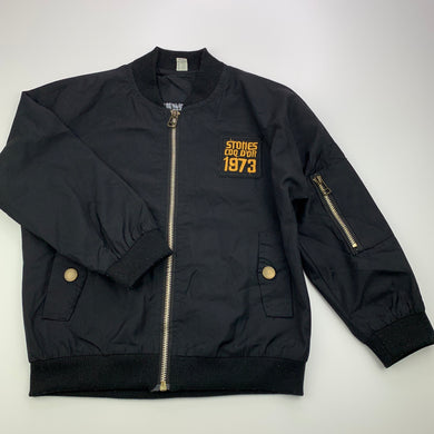 Boys Xuan YiEr, black lightweight jacket / coat, pilling on cuffs, FUC, size 6,  