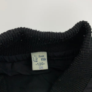 Boys Xuan YiEr, black lightweight jacket / coat, pilling on cuffs, FUC, size 6,  